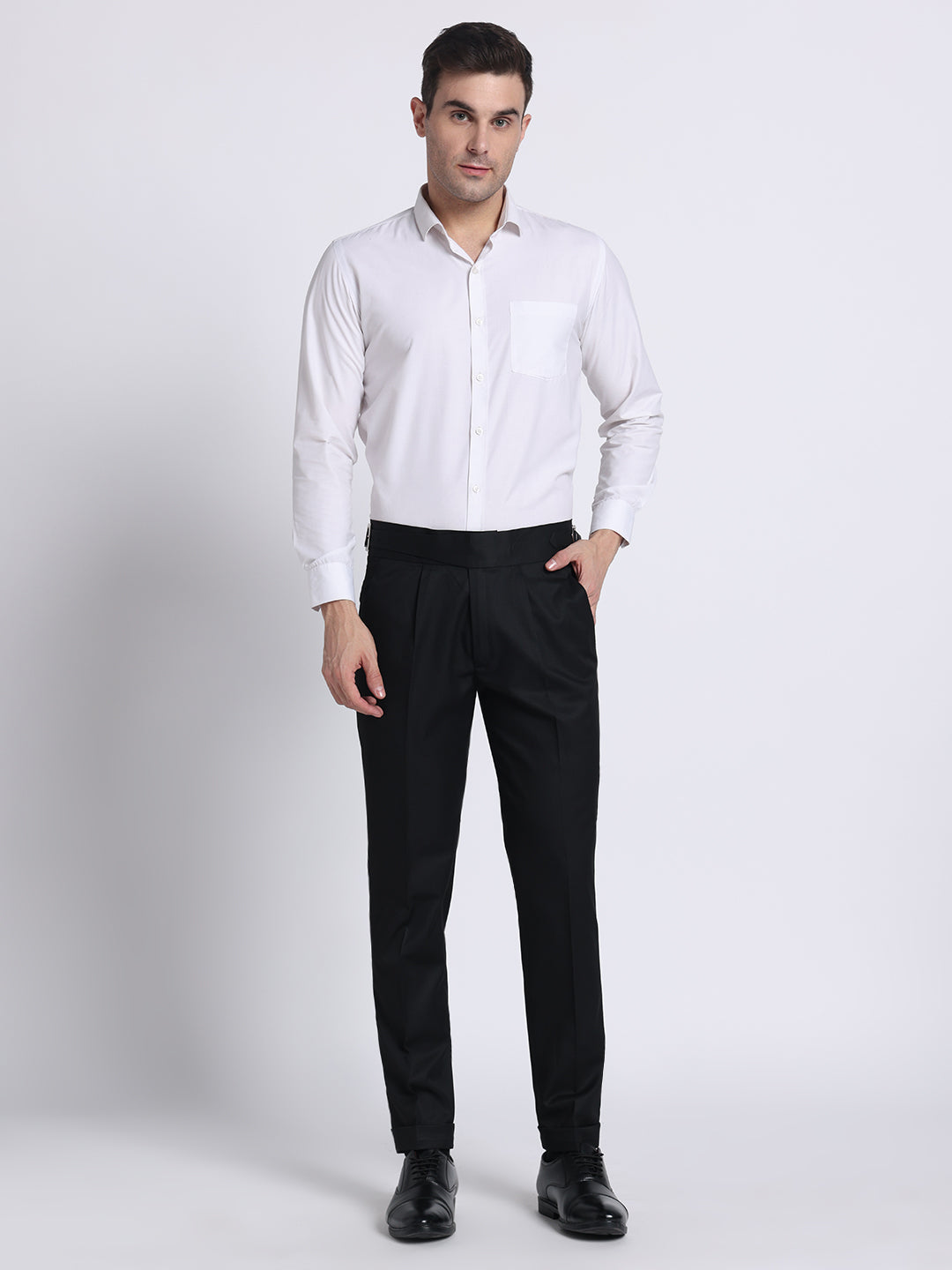 Black Buckle Gurkha Pant